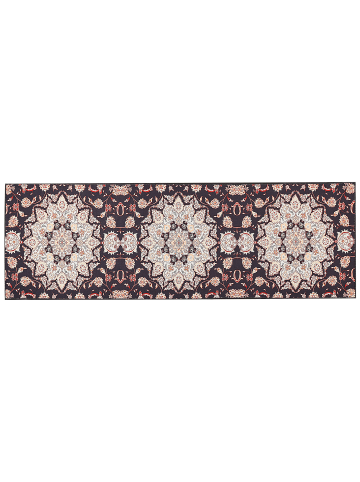 Beliani Kurzflor ARITAS in Schwarz/Rot/Beige - (W) 80 x (L) 240 cm