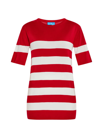SANIKA Damen Pullover in Rot Weiss