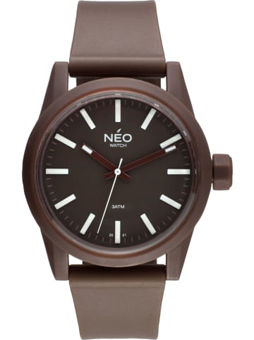 NEO Watch NEO Watch Armbanduhr aus Kunststoff in Braun