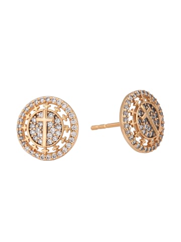 faina Women Stud Earrings in Rose Gold
