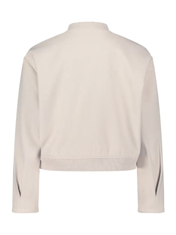 BETTY & CO Blouson mit Rippbündchen in Bright Cream Melange