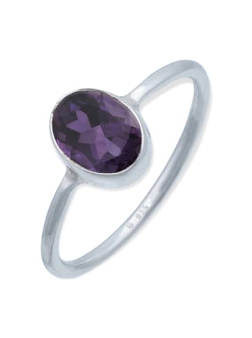 mantraroma 925er Silber - Ringe mit Amethyst facettiert