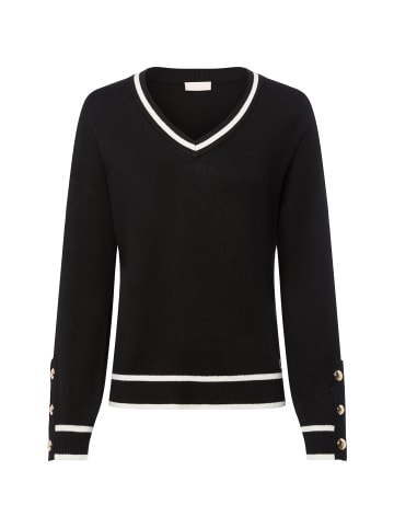 Liu Jo Strickpullover mit Seidenanteil Maglia Chiusa in schwarz weiß - 0001
