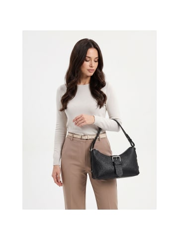 Marc O'Polo Schultertasche Leder 29 cm black