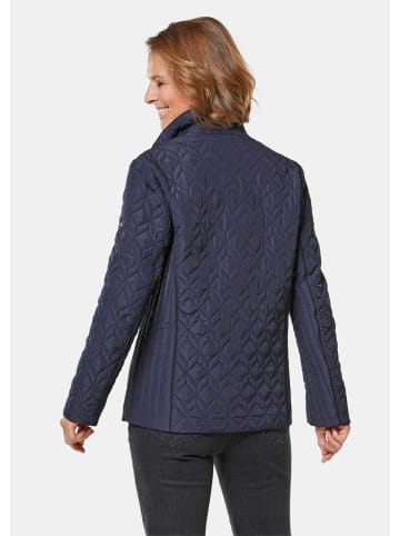 GOLDNER Kurzgröße:  Winterjacke mit Stehkragen in taubenblau / marine