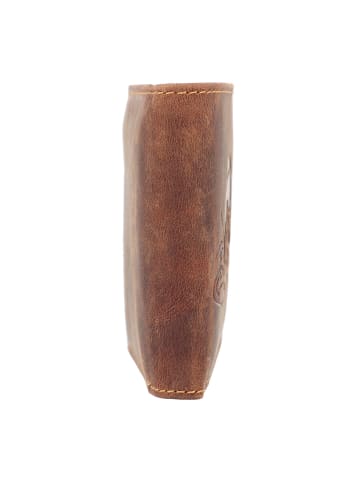 Greenburry Vintage Geldbörse mit Fisch-Prägung Leder 12 cm karpfen