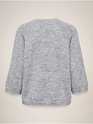 JDY Strickpullover in Medium Grey Melange