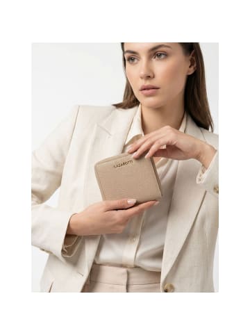 Lazarotti Bologna Leather Medium Zip-Around Geldbörse Leder 10 cm in sand