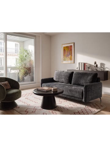 Beliani 3-Sitzer Sofa HEMING in Schwarz - (W) 200 x (H) 88 x (L) 90 cm