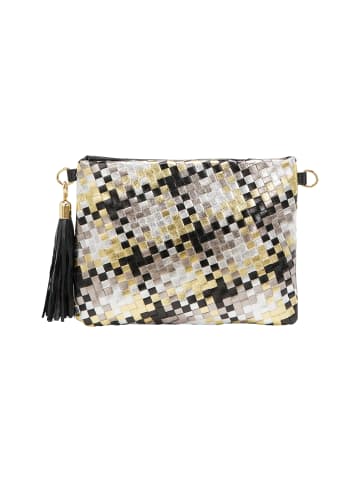 faina Women Shoulder Bag in White Black Yellow
