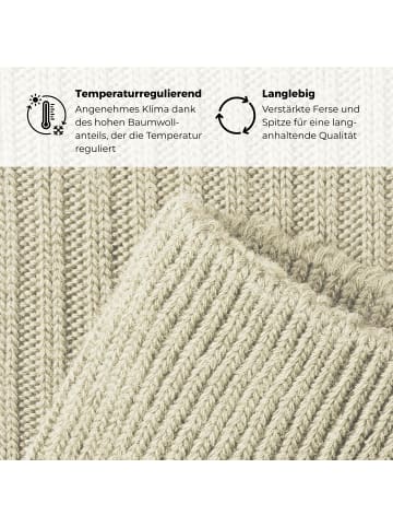 von Jungfeld Socken Merino in Ivory Cream