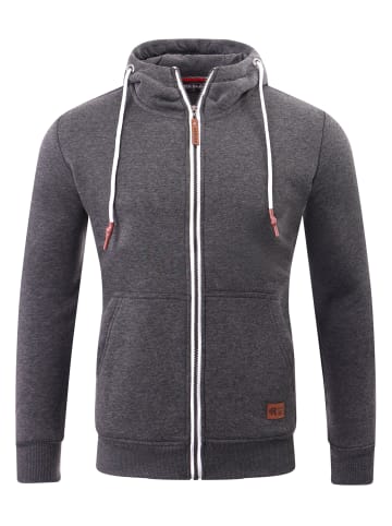 RESLAD Sweatjacke Zipper High in anthrazit