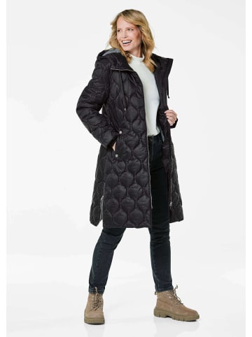 GOLDNER Steppmantel in schwarz