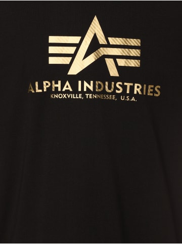 Alpha Industries T-Shirt in schwarz gold