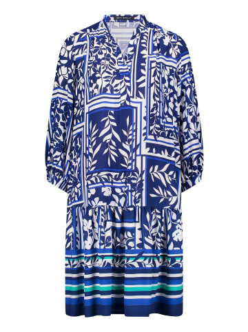 Betty Barclay Stufenkleid mit 3/4 Arm in Dunkelblau/Weiß