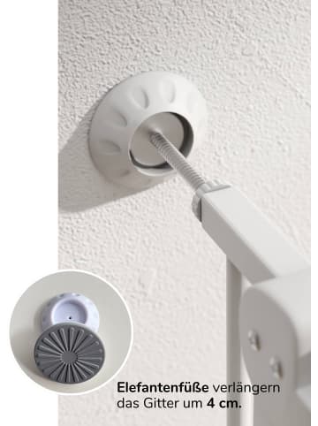 Sämann Sämann Türschutzgitter & Treppenschutz, Tür mit 90° Stop, ohne Bohren