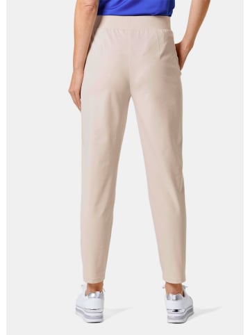 GOLDNER Kurzgröße:  Elegante 7/8-Schlupfhose SARA in kiesel