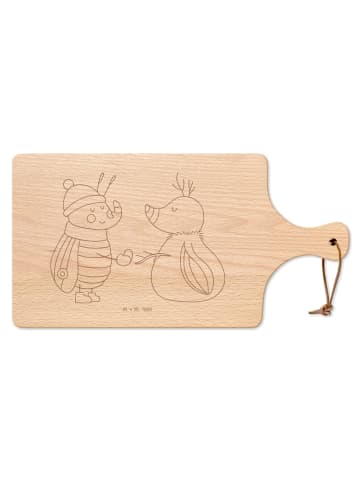 Mr. & Mrs. Panda Brotzeitbrett Nachtfalter Schneemann ohne Spruch in Transparent