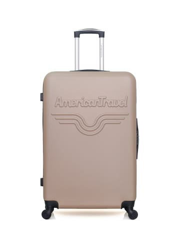 American Travel Großer Koffer CHELSEA in Beige (95L)
