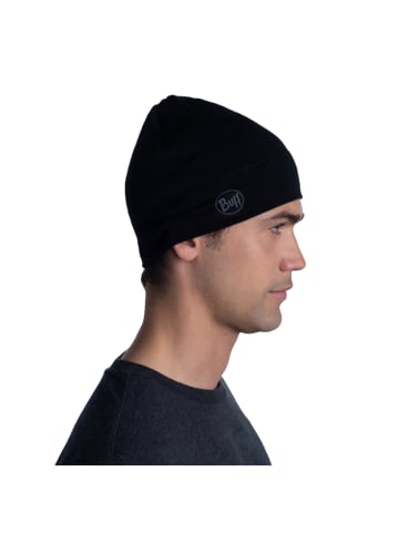 Buff Buff Merino Midweight Beanie in Schwarz