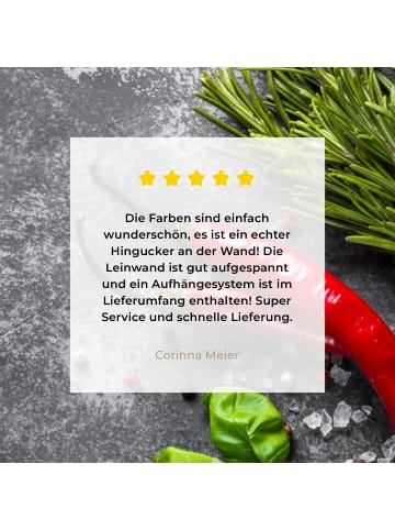 MuchoWow Leinwand bilder Gewürze (BxH)