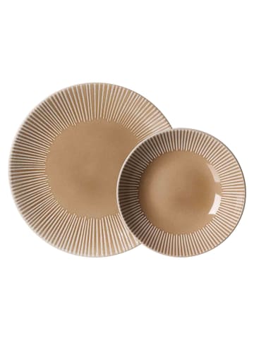 12-tlg. Tafelservice Banda in Beige