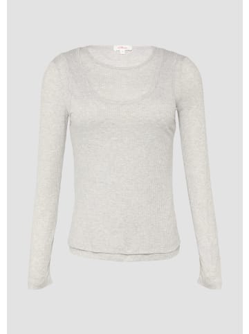 s.Oliver T-Shirt in 9400_grau meliert