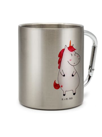 Mr. & Mrs. Panda Kaffeetasse Einhorn Wut ohne Spruch in Silber