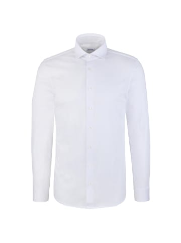 Seidensticker Jerseyhemd Slim in Weiß