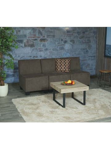 MCW Modular 3-Sitzer Sofa Moncalieri, Braun, ohne Armlehnen