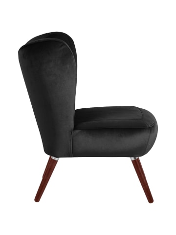 others SESSEL Kathy Bezug Samtvelours Buche nussbaum dunkel / schwarz