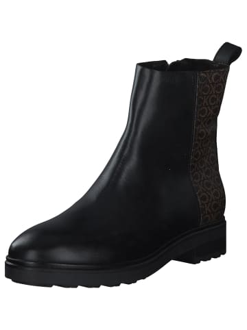 Calvin Klein Chelsea Boots in Black / Brown Mono