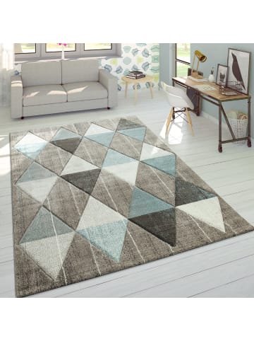 KADIMA DESIGN Teppich Kurzflor Rauten Wohnzimmer in Beige