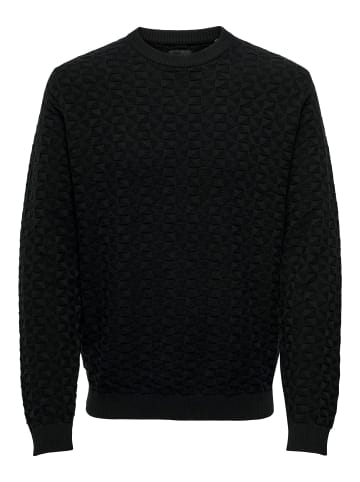 ONLY & SONS Strickpullover in Black
