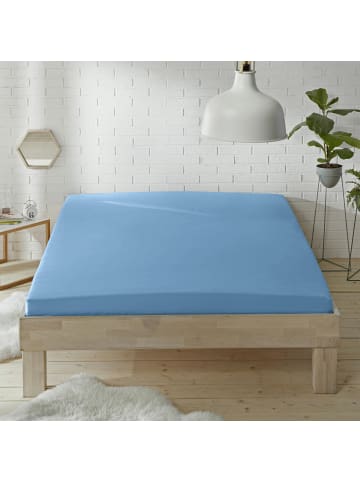 Erwin Müller Haustuch, Renforcé Bettlaken Würzburg in blau