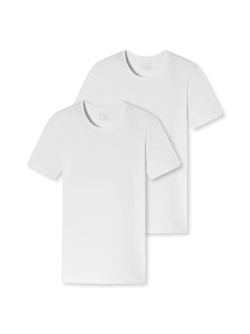 Schiesser T-Shirt 2er Pack in Weiß