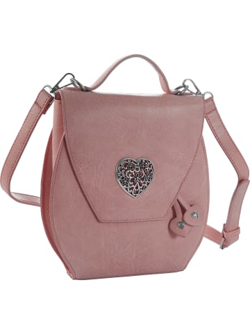 tectake Schicke Trachtenhandtasche in Lederoptik, rosa