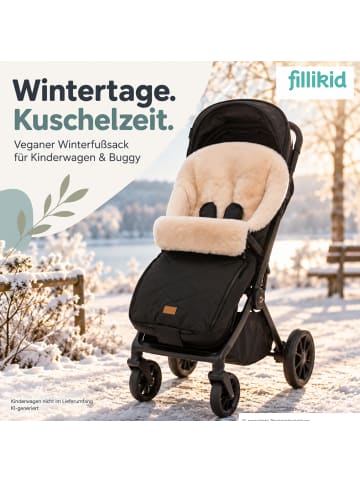 fillikid Winterfußsack Vegan Comfort Exclusiv in Schwarz