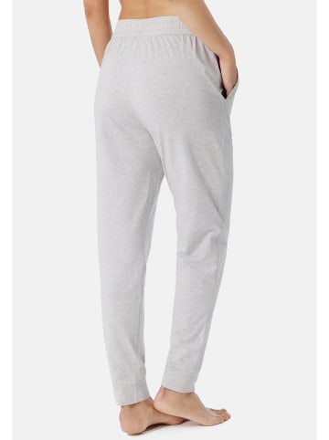 Schiesser Schlafanzug Hose Mix & Relax Cotton in Grau-Melange