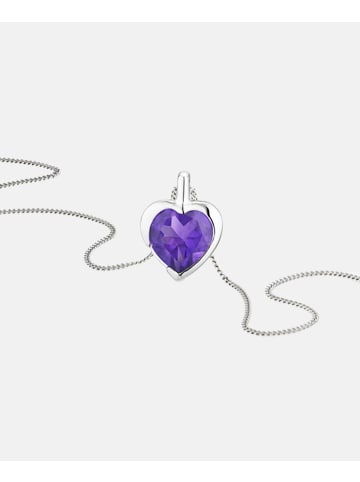 Diamant L'éternel Halskette aus 375 Weißgold mit Amethyst