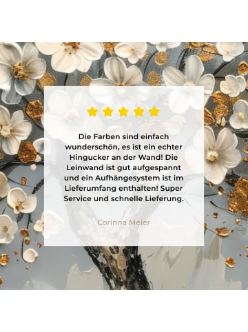 MuchoWow Leinwand bilder Weißer Baum (BxH)