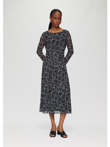 s.Oliver BLACK LABEL Kleid lang in Schwarz