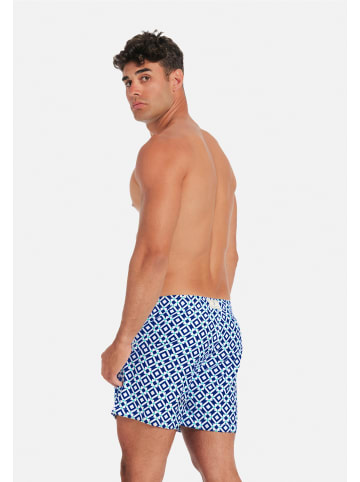 Gassa d’Amante Badeshorts Taormina in Blau-weiss