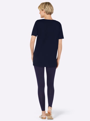 Sieh an! Shirt + Leggings in marine-türkis-bedruckt