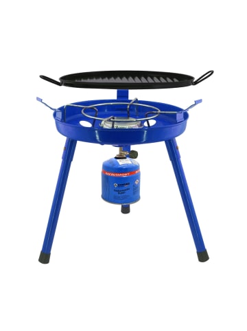 Bahama  3in1 Camping Gasgrill in Blau