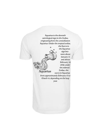 Mister Tee T-Shirt "Astro Aquarius Tee" in Weiß