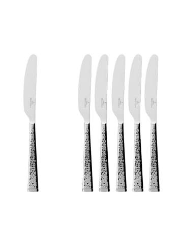 Villeroy & Boch 6er Set Tafelmesser Blacksmith 231 mm in silber