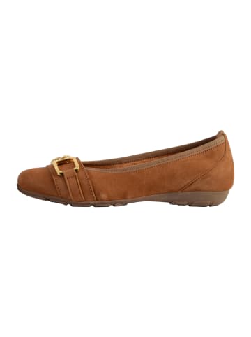 Gabor Ballerinas aus Ziegenleder Braun