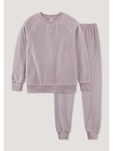 Hessnatur Frottee Pyjama Relaxed in mattrosa