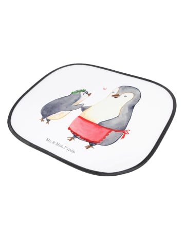 Mr. & Mrs. Panda sonnenschutz Pinguin mit Kind ohne Spruch in Weiß